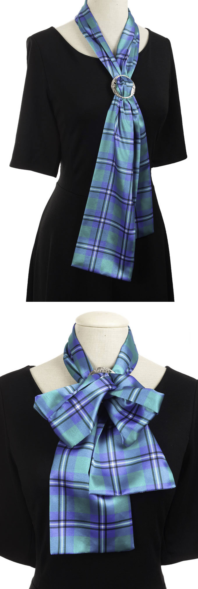 House of Tartan Scarf, with Scarf Ring, Dupion, Irvine, Irwin, Irving